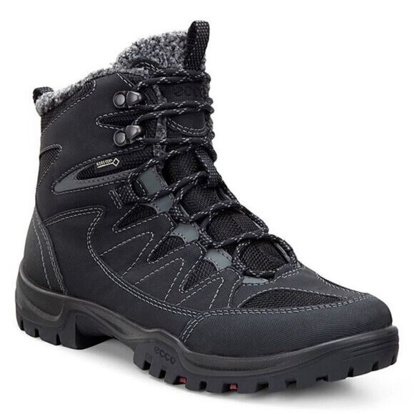Ecco Women’s Size 11 Xpedition III Gore-Tex Waterproof Hiking Boot Black Lace Up - Picture 1 of 15